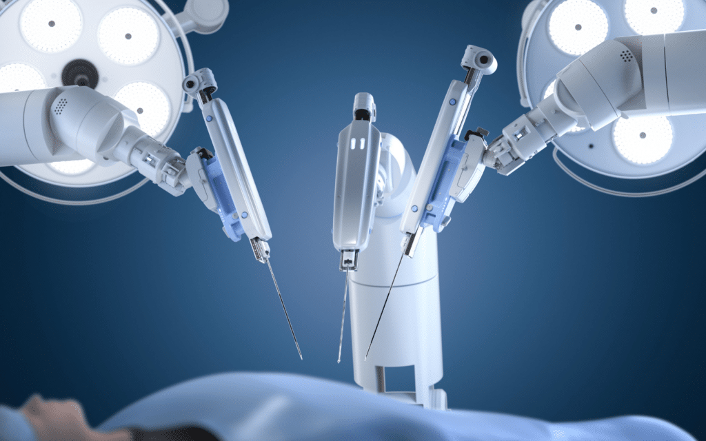 image d'un robot chirurgical guidé par l'IA