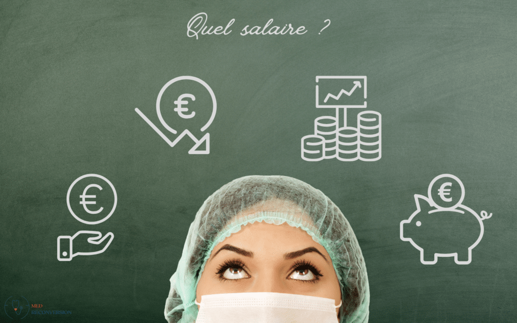 femme médecin et importance du salaire dans une reconversion pro