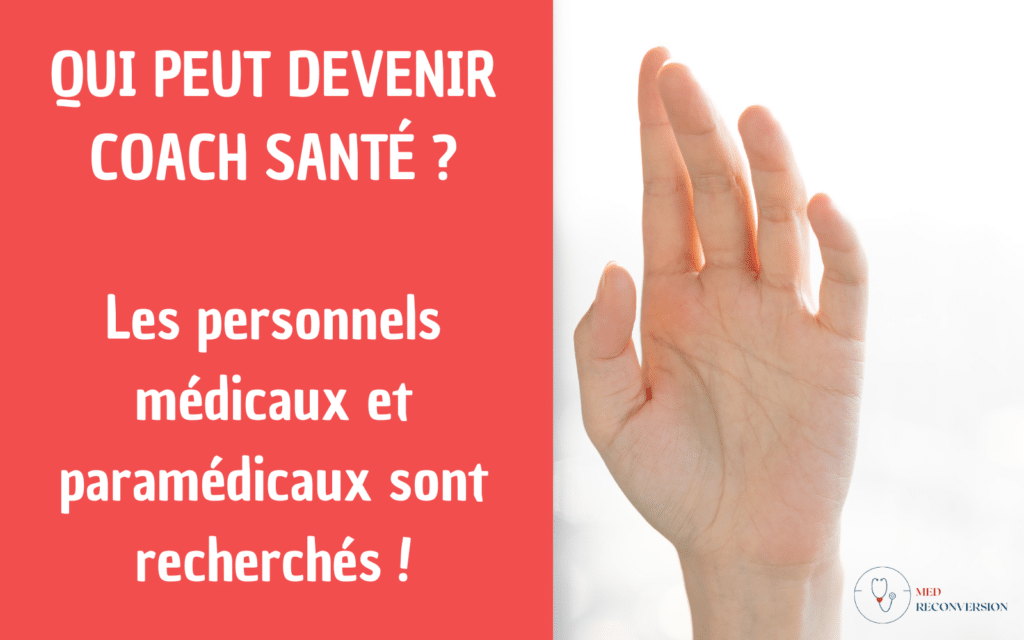 main levée pour signifier que ce médecin veut devenir coach santé