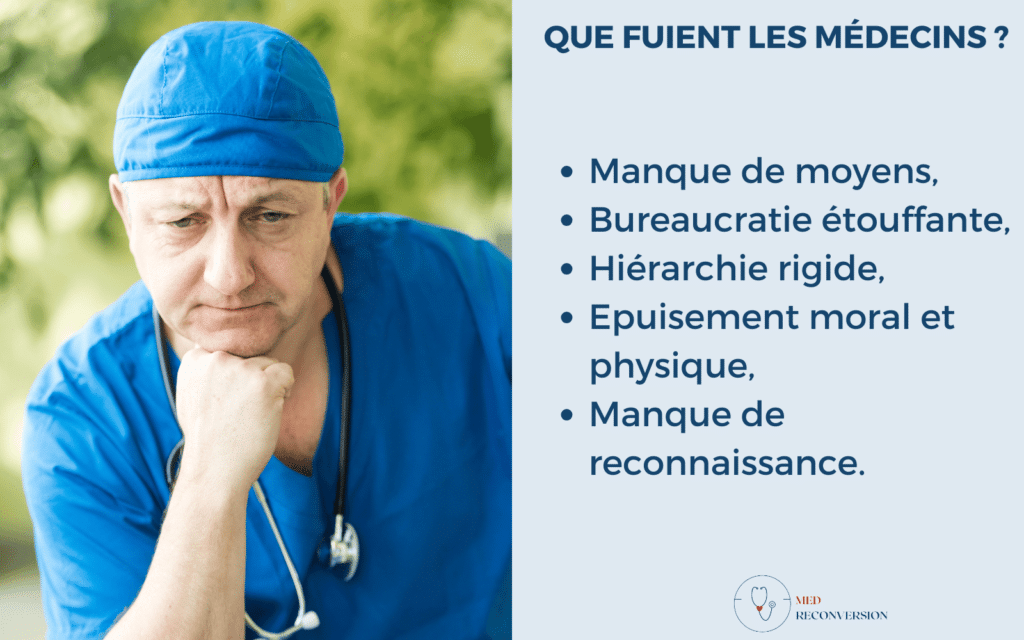 médecin qui réfléchit à changer de métier