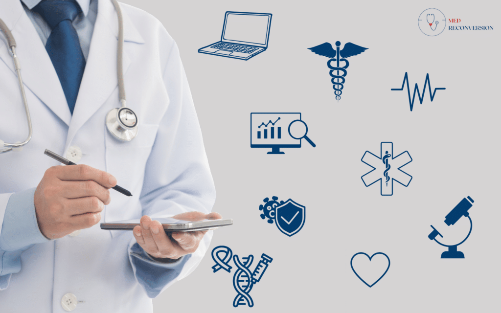 image d'un médecin qui travaille sur des données de santé publique