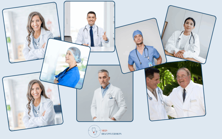 photos de différents types de médecins