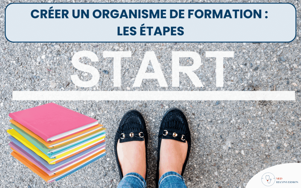 Femme démarrant son dossier de création d'organisme de formation