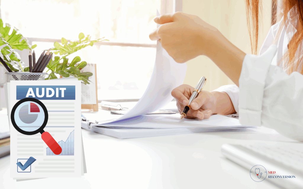 médecin réalisant un audit médical