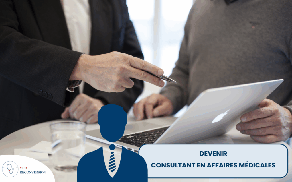 médecin consultant au travail avec un collègue