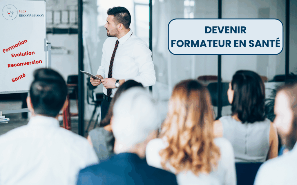 médecin formateur faisant cours à ses étudiants