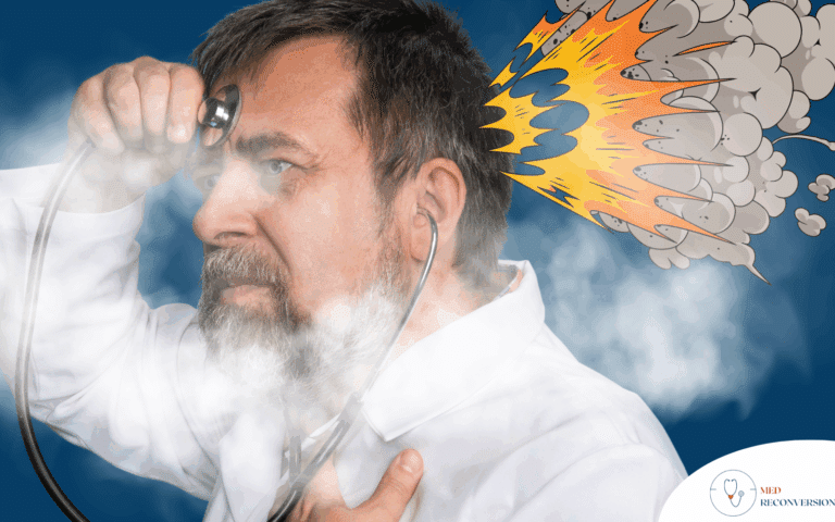 photo d'un médecin au bord du burn out