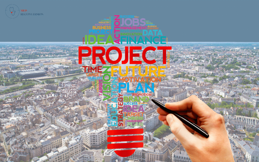 visuel illustrant le médecin qui travail sur son projet d'évolution