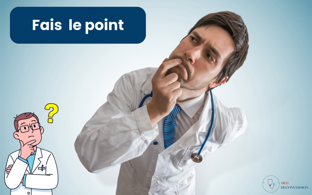 médecin faisant le point sur sa carrière