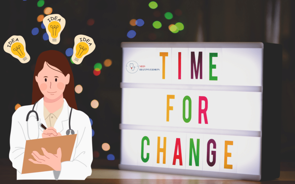 médecin qui réfléchit à un renouveau pour sa carrière professionnelle