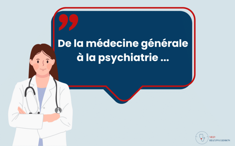 femme qui témoigne de son changement de spécialité médicale