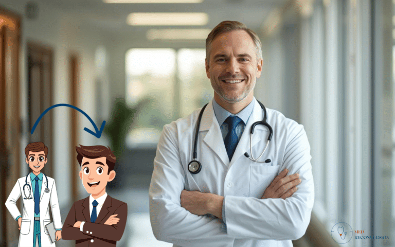 médecin de plus de 45 ans en reconversion