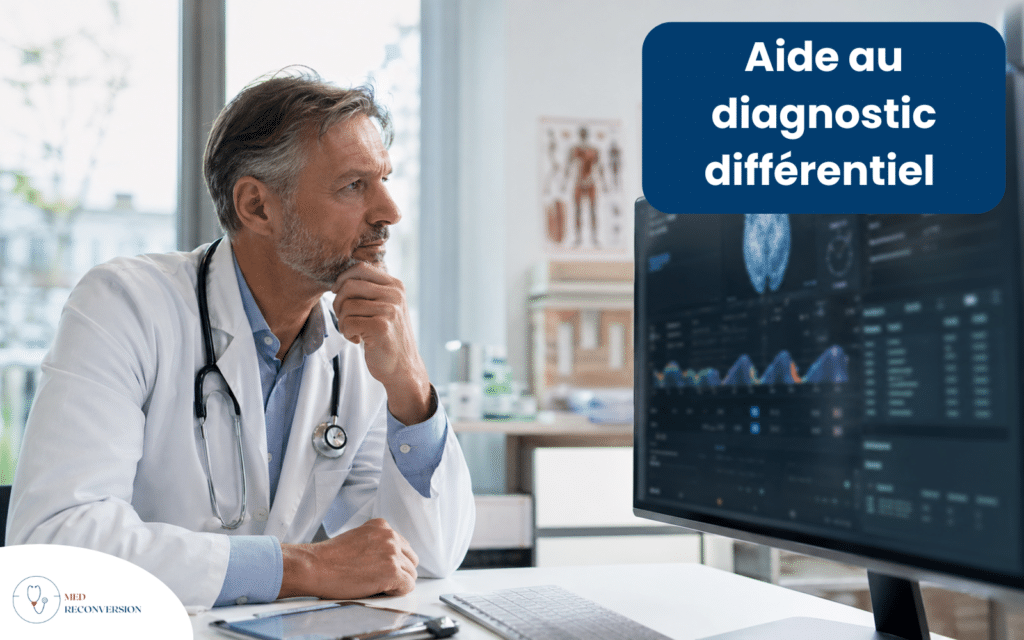 médecin utilisant l'IA pour une aide au diagnostic