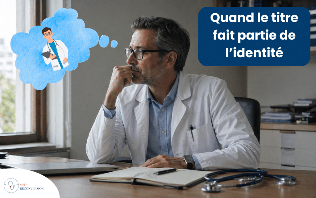 médecin qui a du mal à quitter sa blouse et son titre pour se reconvertir