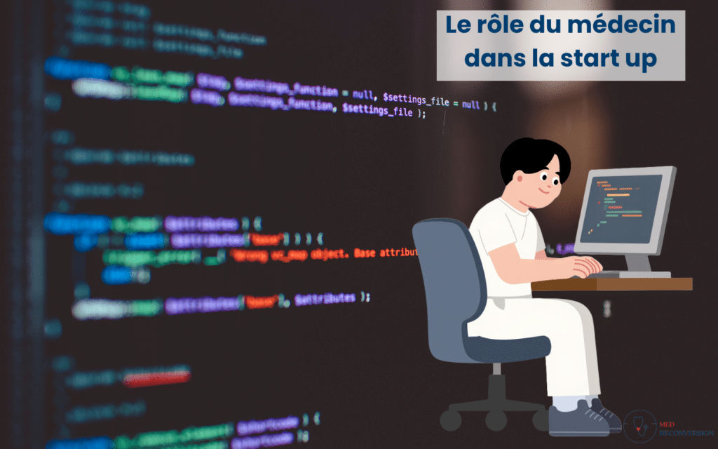 médecin start up travaillant sur ses missions santé