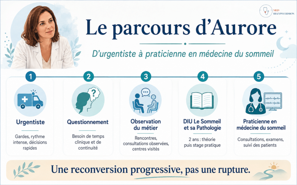 parcours d'Aurore pour devenir praticien en médecine du sommeil