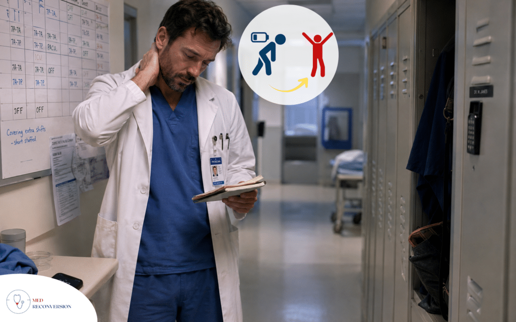 médecin en burn out avant de choisir un nouveau métier