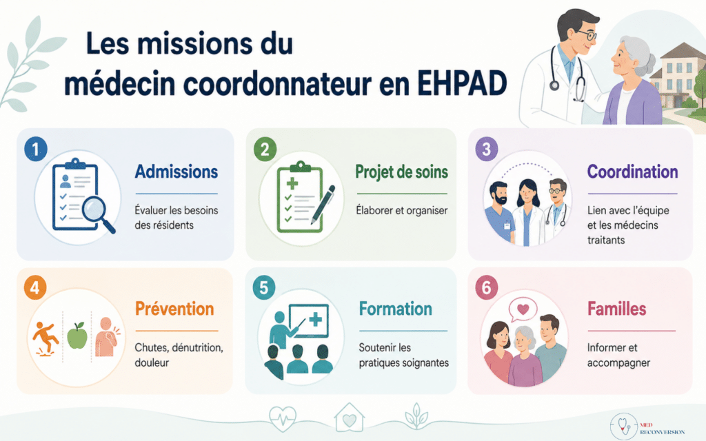 infographies médecin coordonnateur ehpad